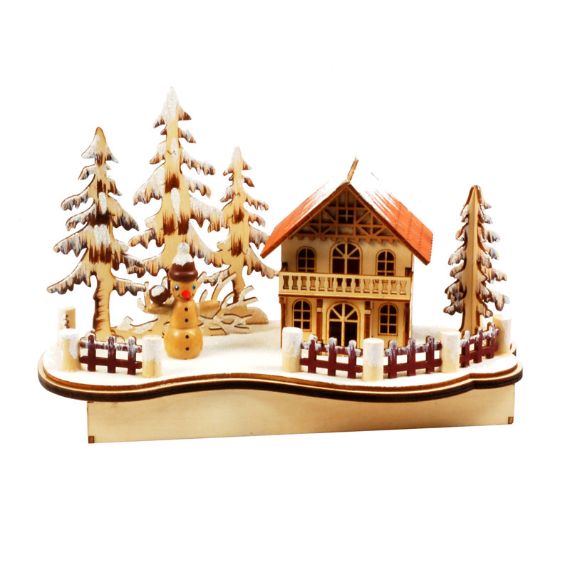 The Holiday Aisle Laser Cut Christmas Village with Lights & Reviews